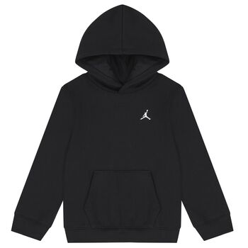 Boys Black Jordan Logo Hooded Top