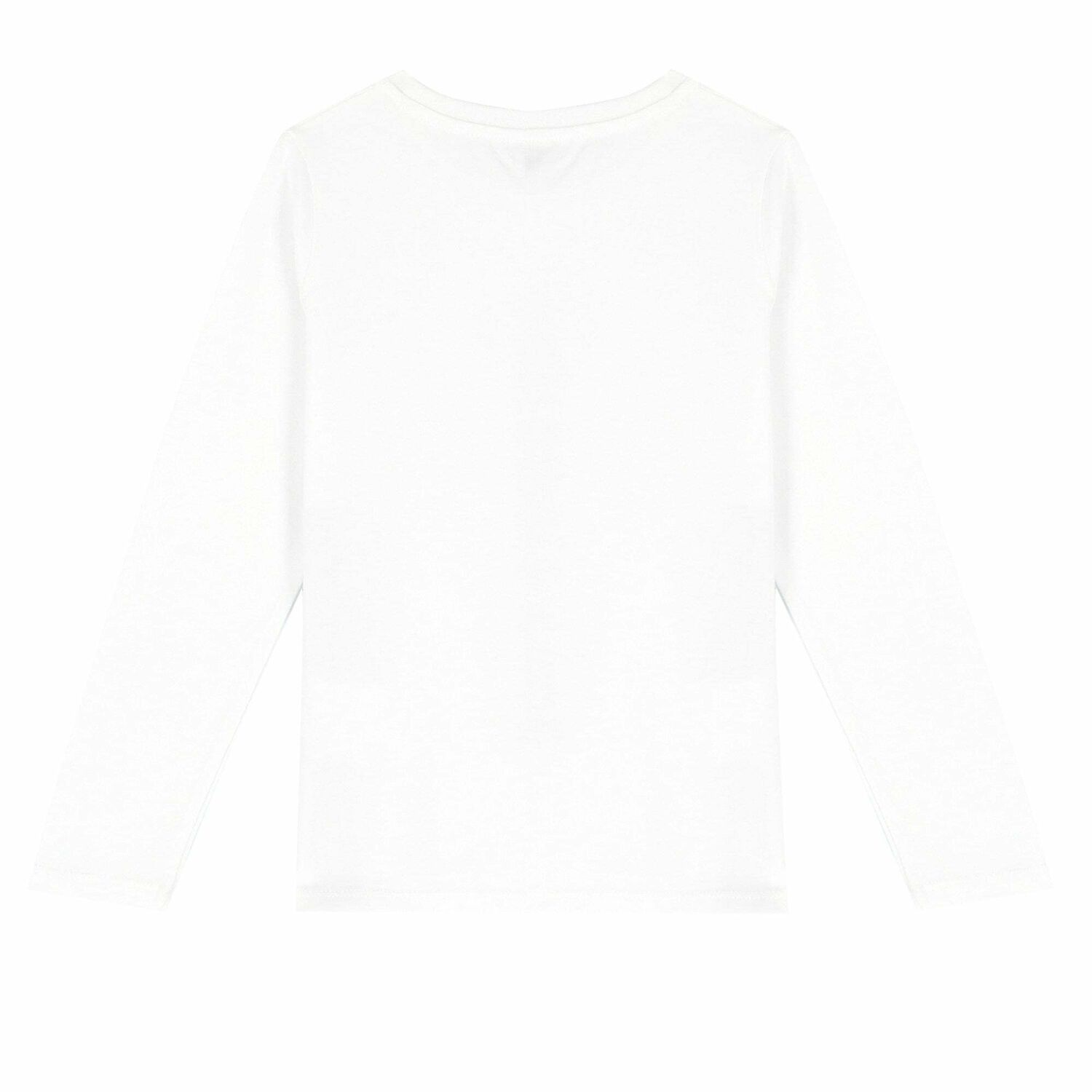 Boys Long Sleeve White Top, 1, hi-res