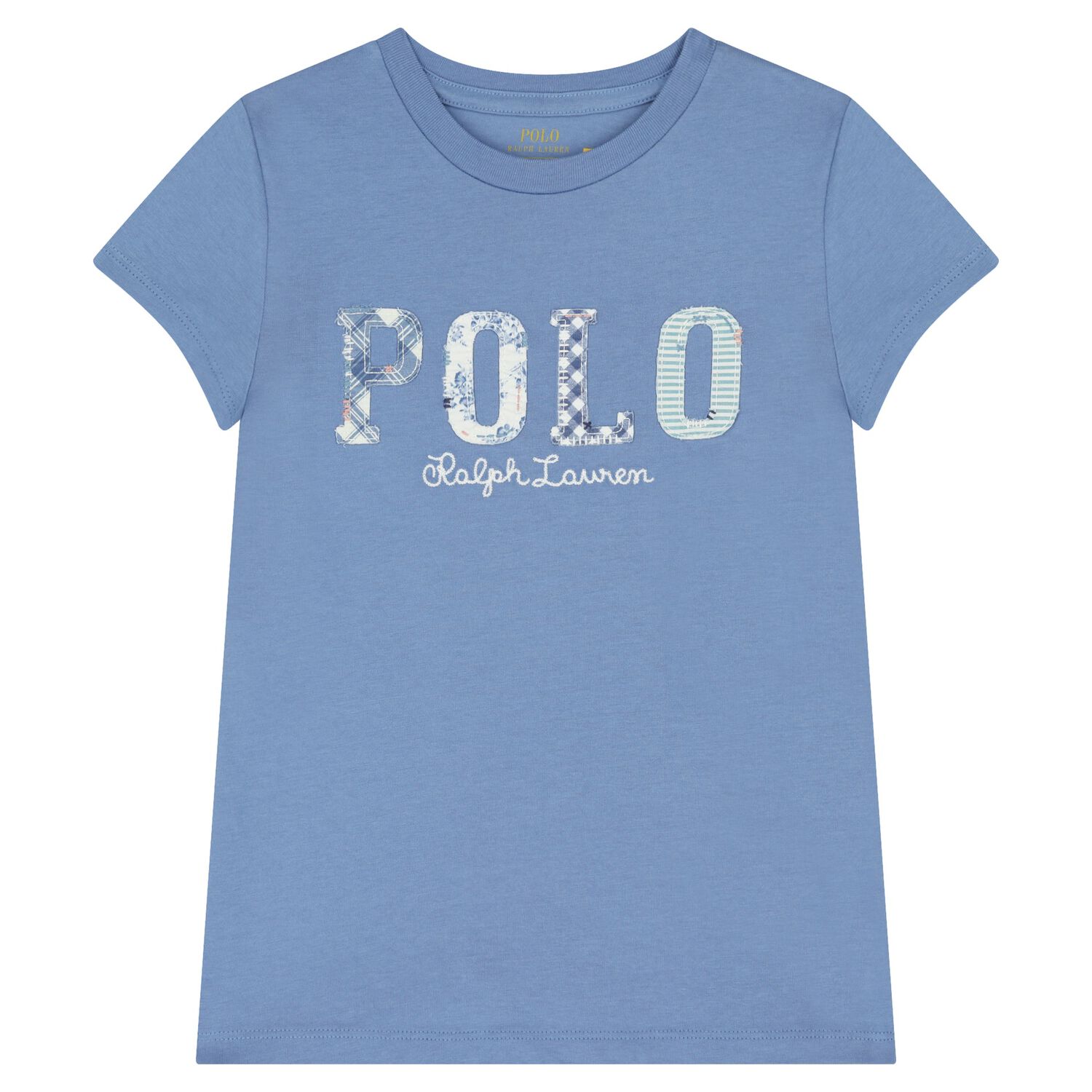 Girls Blue Logo T-Shirt, 2, hi-res