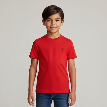 Boys Red Logo T-Shirt