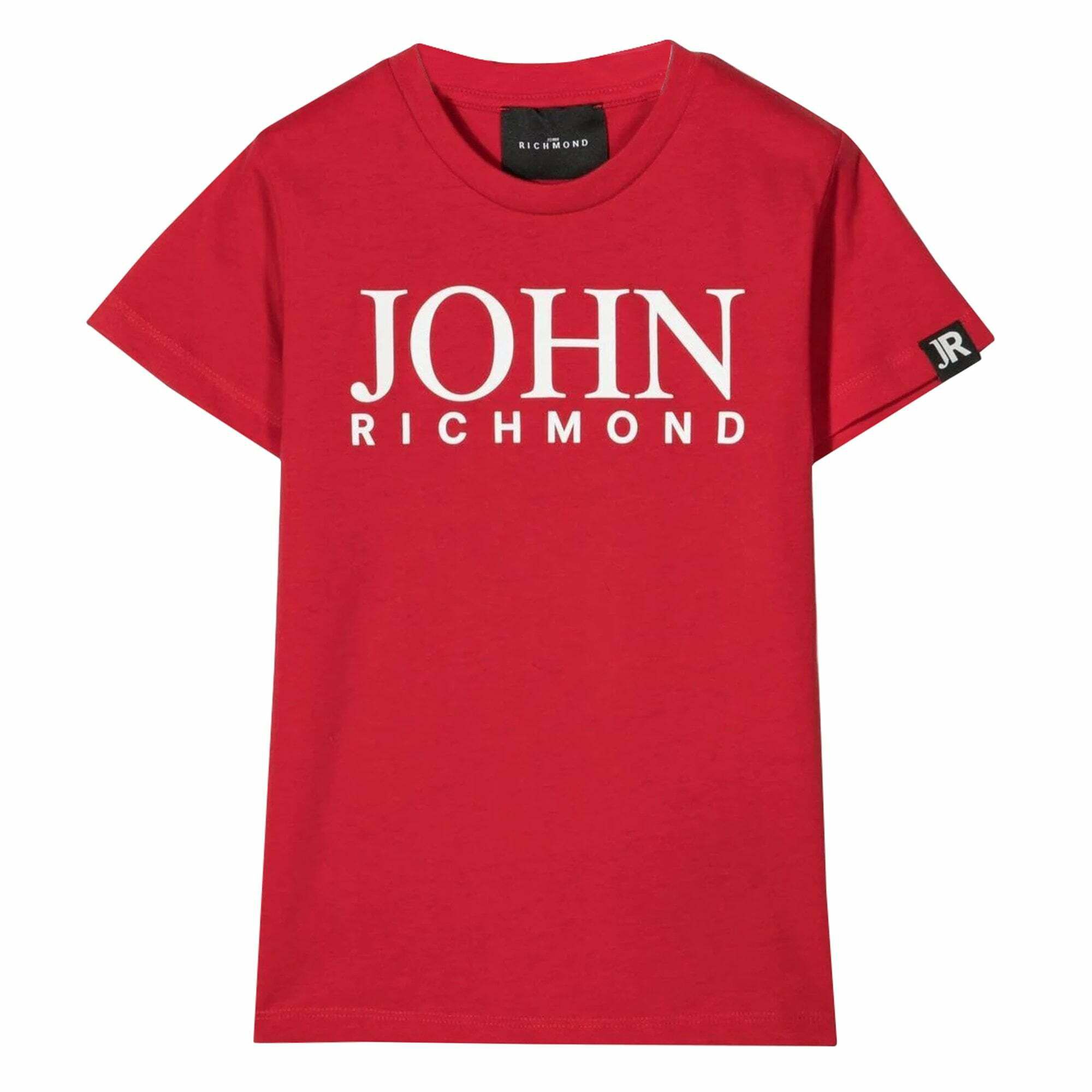John Richmond Boys Red Logo T Shirt Junior Couture UK