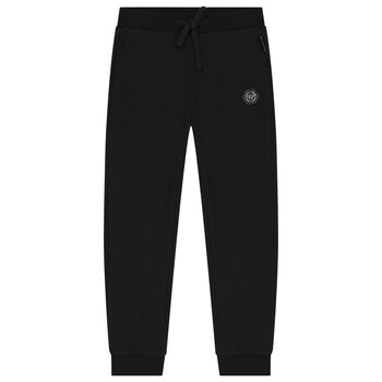 Boys Black Logo Joggers