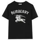 Boys Black EKD Logo T-Shirt, 1, hi-res
