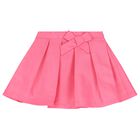 Girls White & Pink Floral Skirt Set, 1, hi-res