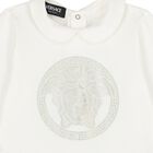 Ivory & Silver Medusa Babygrow, 1, hi-res