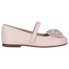 Girls Pink Ballerina Diamante Shoes, 2, hi-res