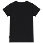 Boys Black Logo T-Shirt, 1, hi-res