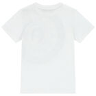 Boys White Logo T-Shirt, 2, hi-res