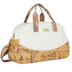 White & Beige Geo Map Baby Changing Bag, 1, hi-res