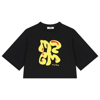 Girls Black Logo T-Shirt