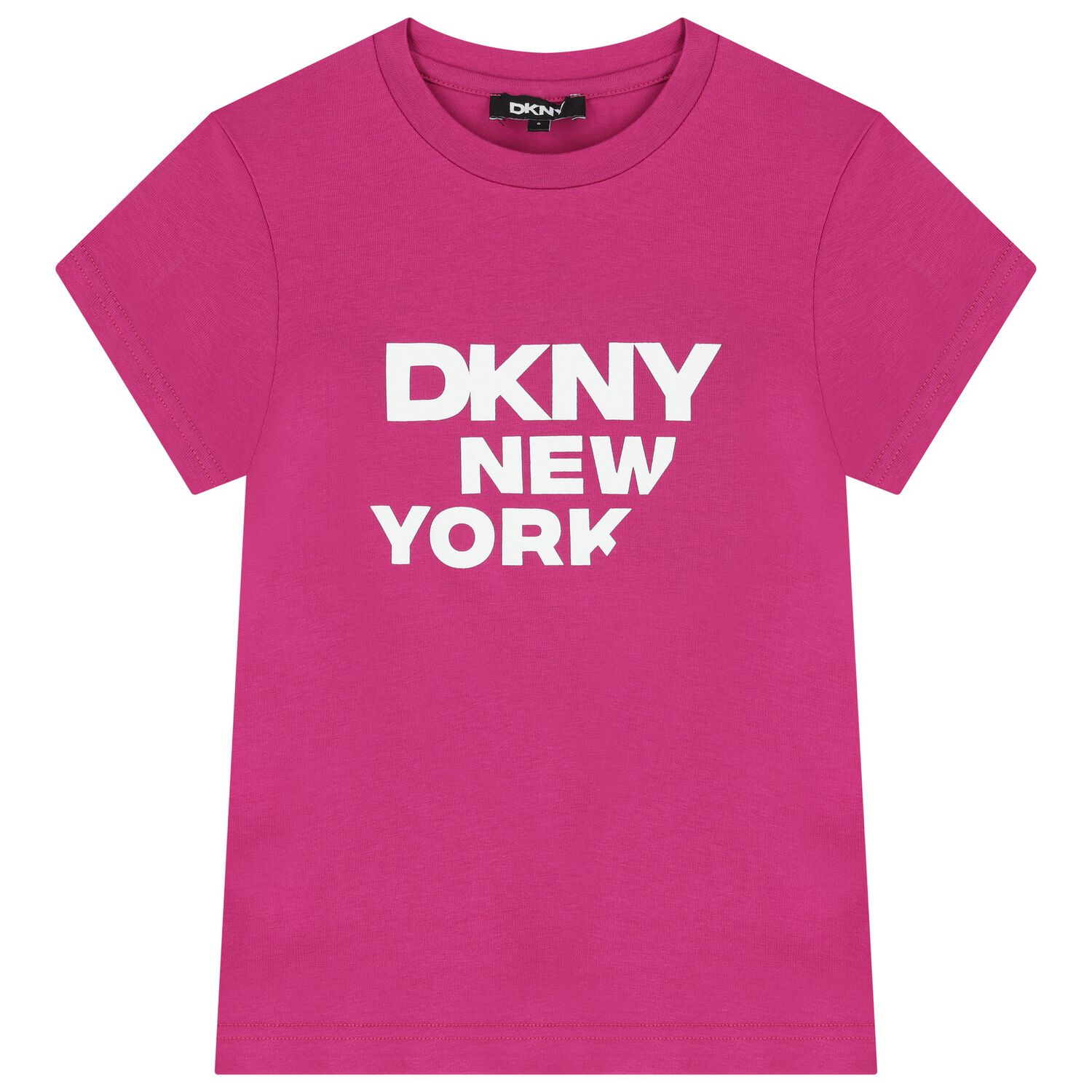 Girls Pink Logo T-Shirt, 3, hi-res image number null