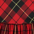 Baby Girls Red & Black Tartan Taffeta Dress Set, 1, hi-res