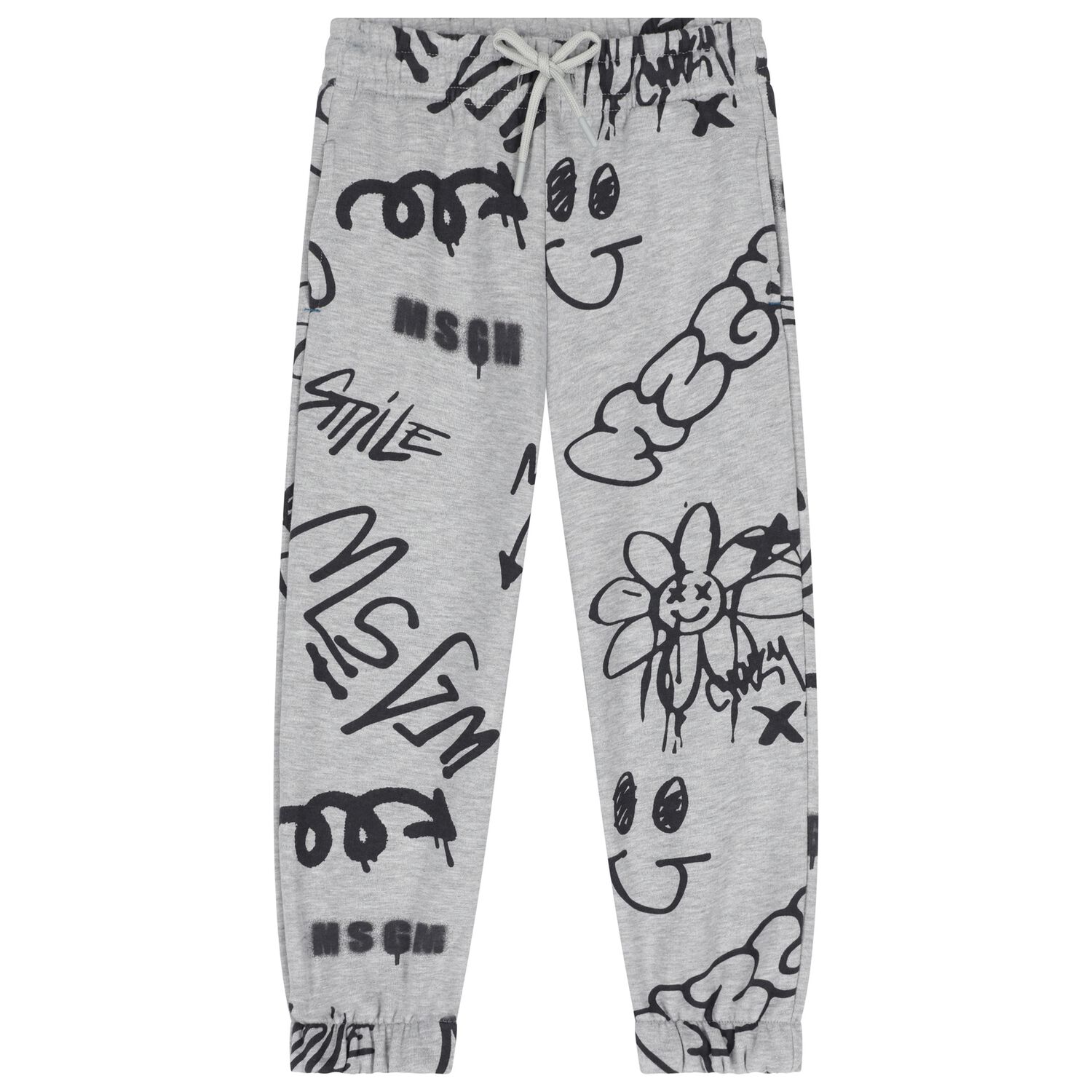 Boys Grey Logo Joggers, 1, hi-res image number null