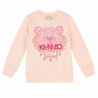 Girls Pink Tiger Sweatshirt, 1, hi-res