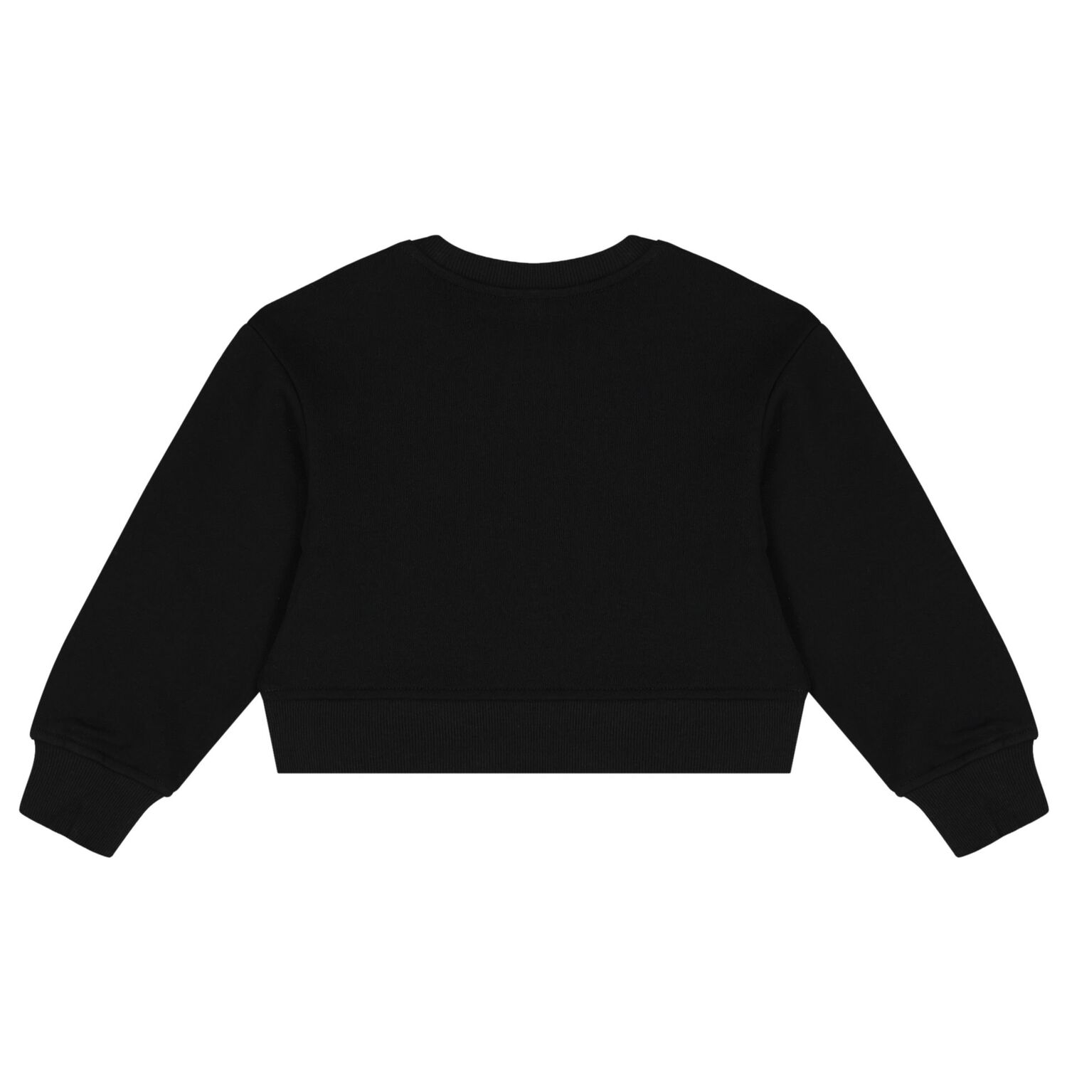 Girls Black Logo Sweatshirt, 1, hi-res image number null