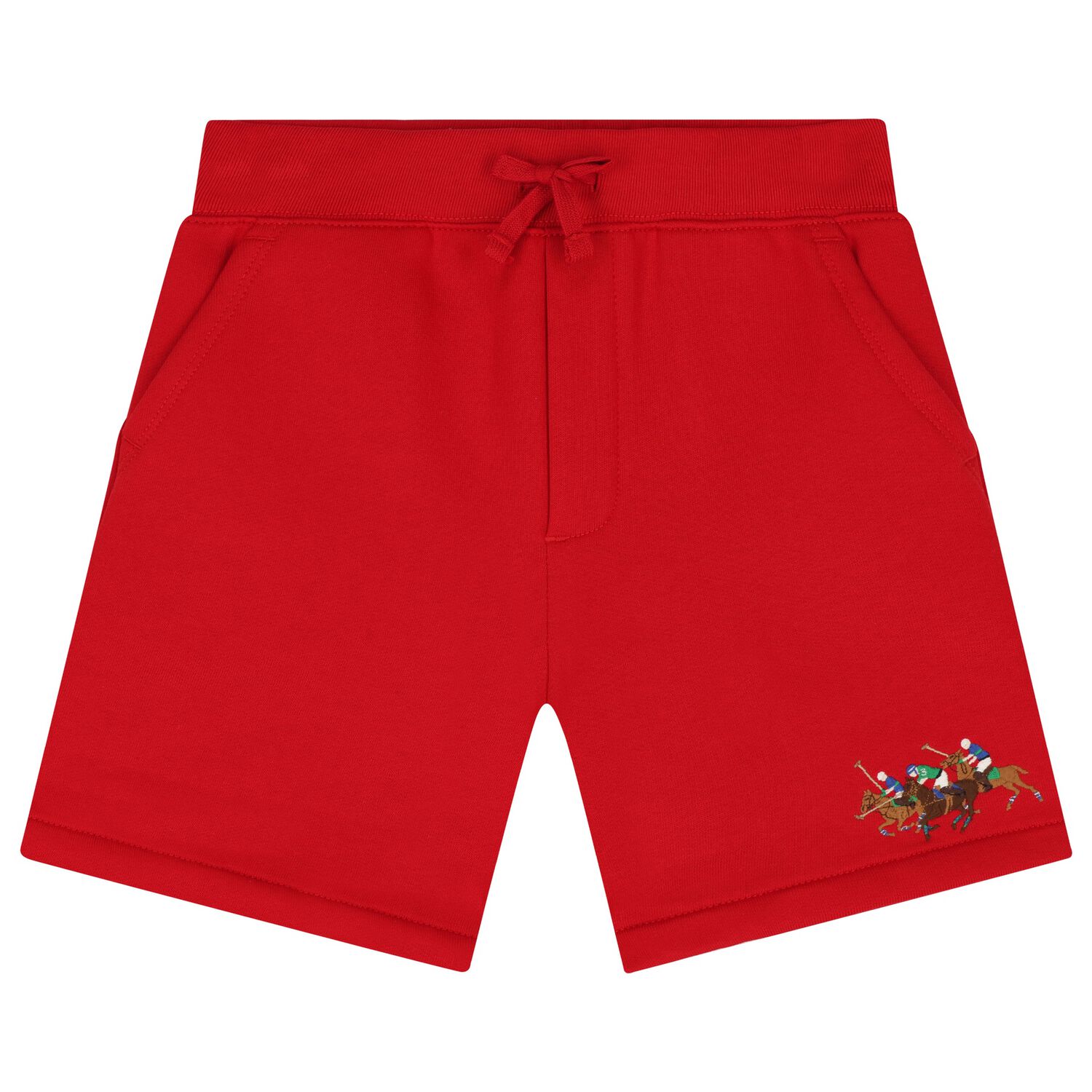 Boys Red Logo Shorts, 1, hi-res