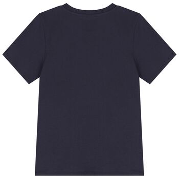 Navy Blue Teddy Bear Logo T-Shirt