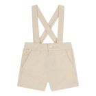 Baby Boys Beige Shorts, 1, hi-res