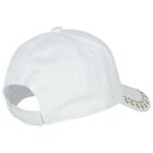 Girls White Logo Cap, 1, hi-res