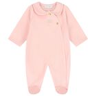 Baby Girls Pink Logo Babygrow, 2, hi-res