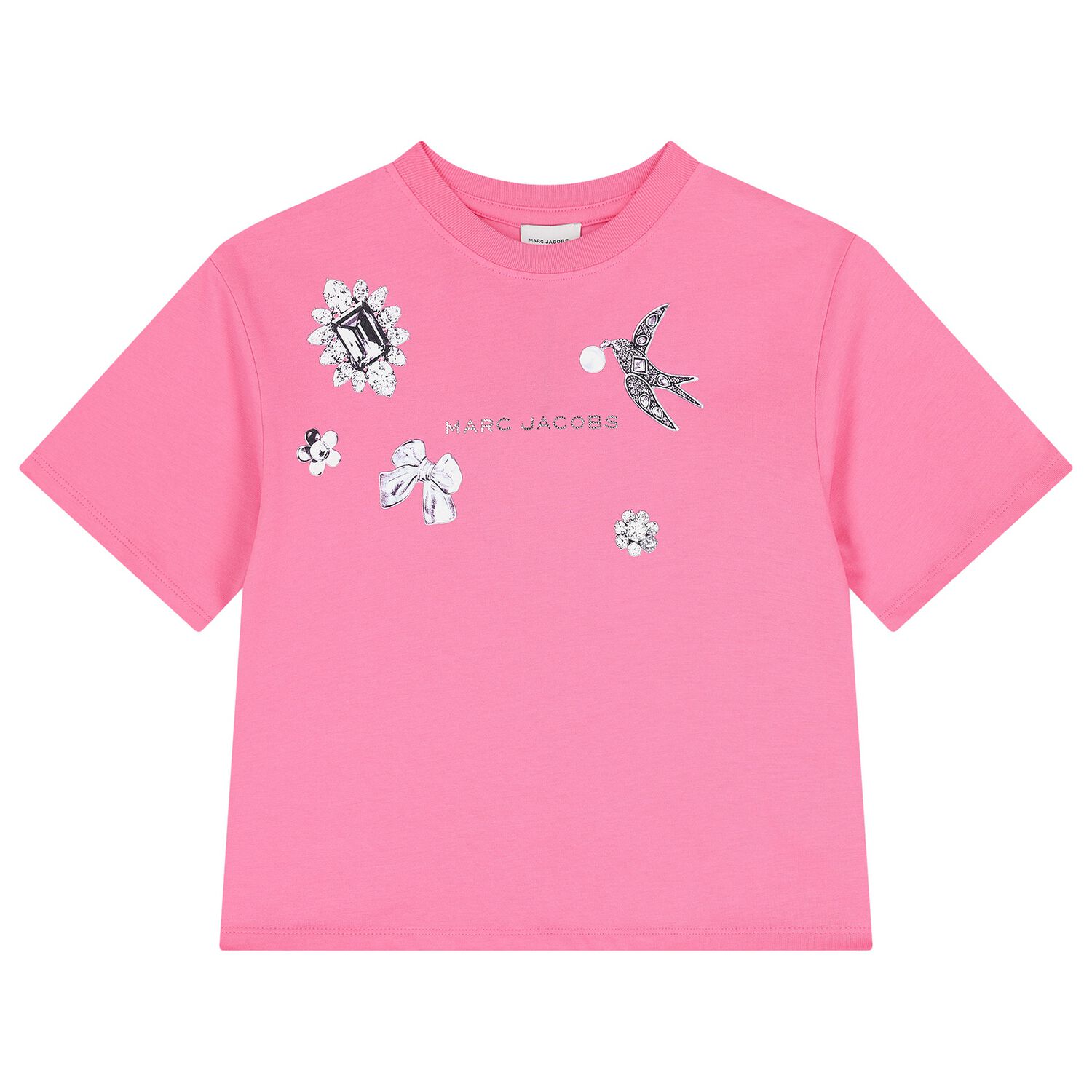 Girls Pink Logo T-Shirt, 1, hi-res