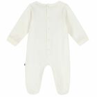 Ivory & Gold Logo Babygrow, 3, hi-res