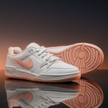 Girls White & Pink Full Force Low Trainers