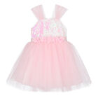 Girls Pink Sequin Dress, 1, hi-res