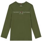Green Logo Long Sleeve Top, 3, hi-res