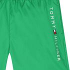 Boys Green Embroidered Logo Swim Shorts, 2, hi-res