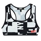 Girls Black & White Logo Bikini, 1, hi-res