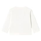 Younger Boys Ivory Raccoon Long Sleeve Top, 2, hi-res