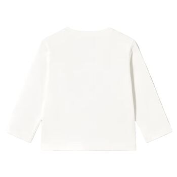 Younger Boys Ivory Raccoon Long Sleeve Top