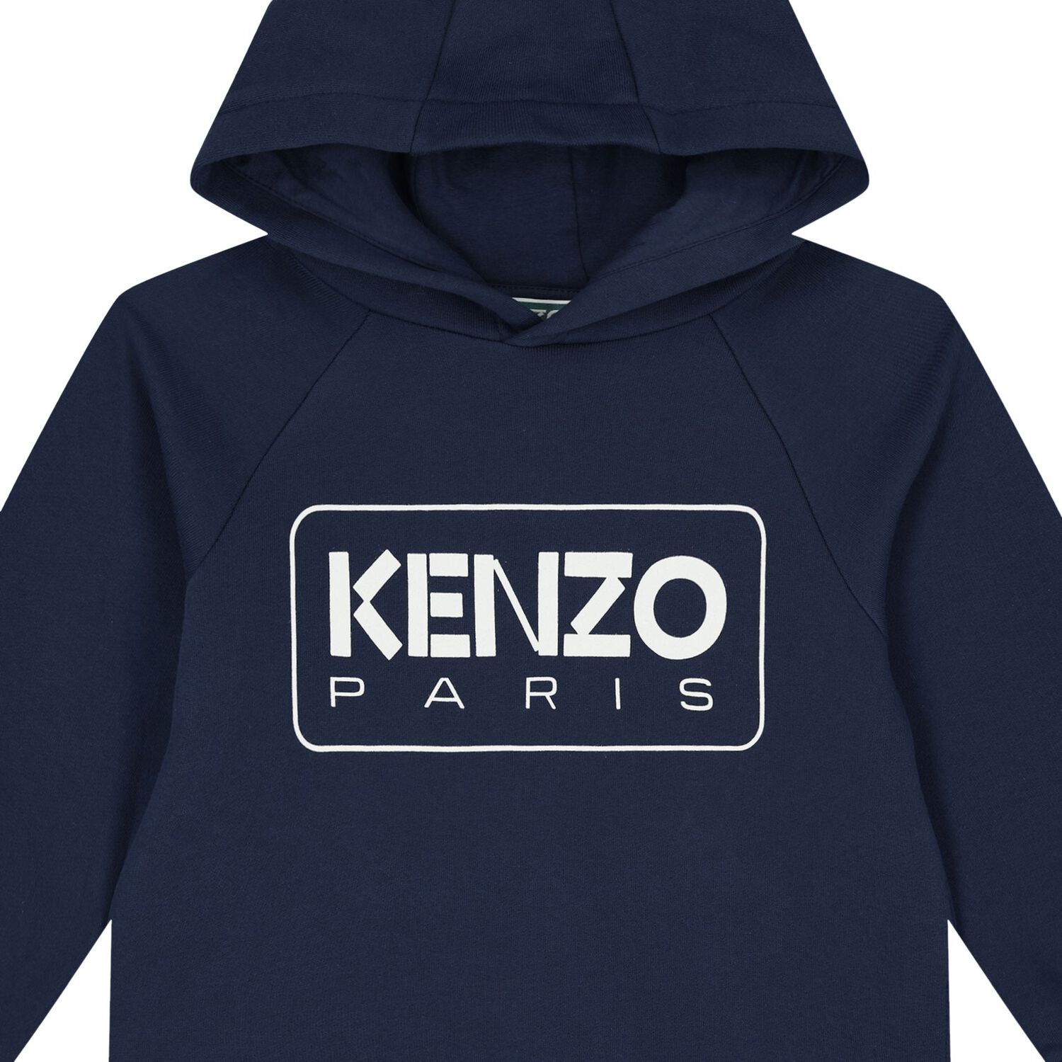 Girls Navy Blue Logo Hooded Dress, 1, hi-res image number null