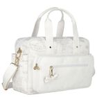 White Geo Map Baby Changing Bag, 2, hi-res