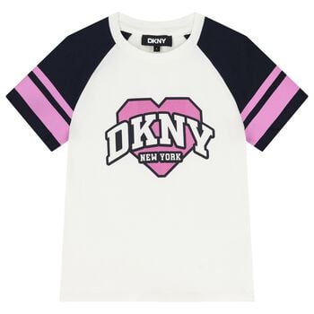 Girls Ivory Heart Logo T-Shirt