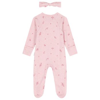 Baby Girls Pink Blossom Babygrow Set