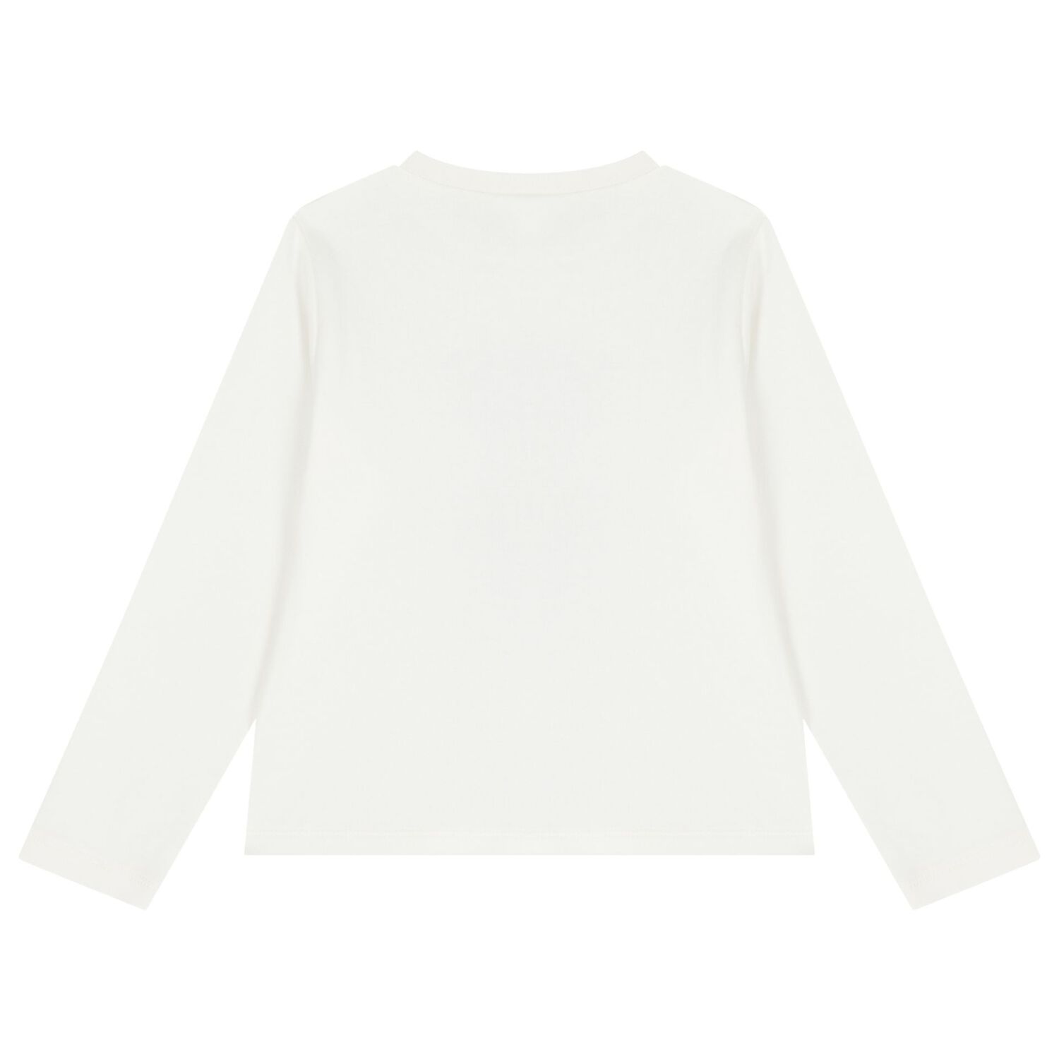 Girls Ivory Long Sleeve Top, 1, hi-res