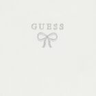 Girls White Logo Ribbed Top, 1, hi-res