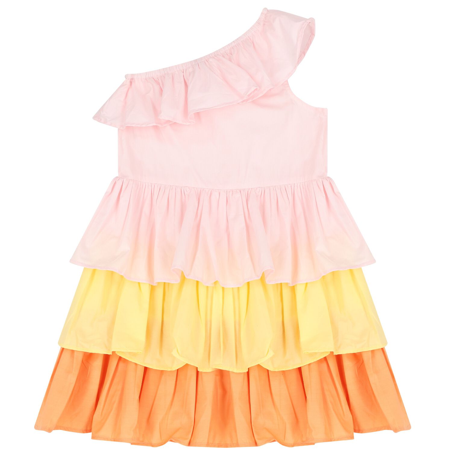 Girls Pink Layered Dress, 1, hi-res image number null