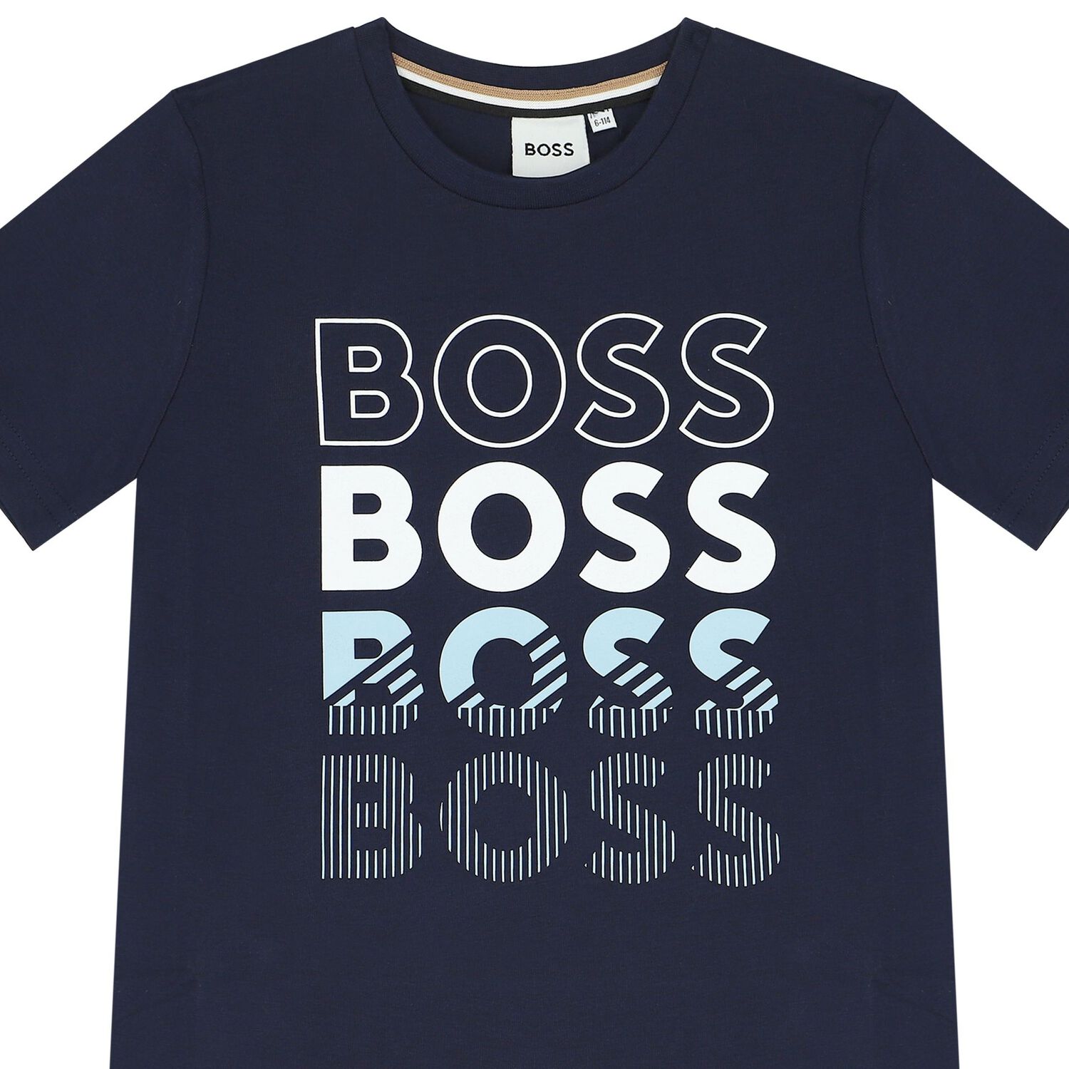 Boys Navy Blue Logo T-Shirt, 5, hi-res
