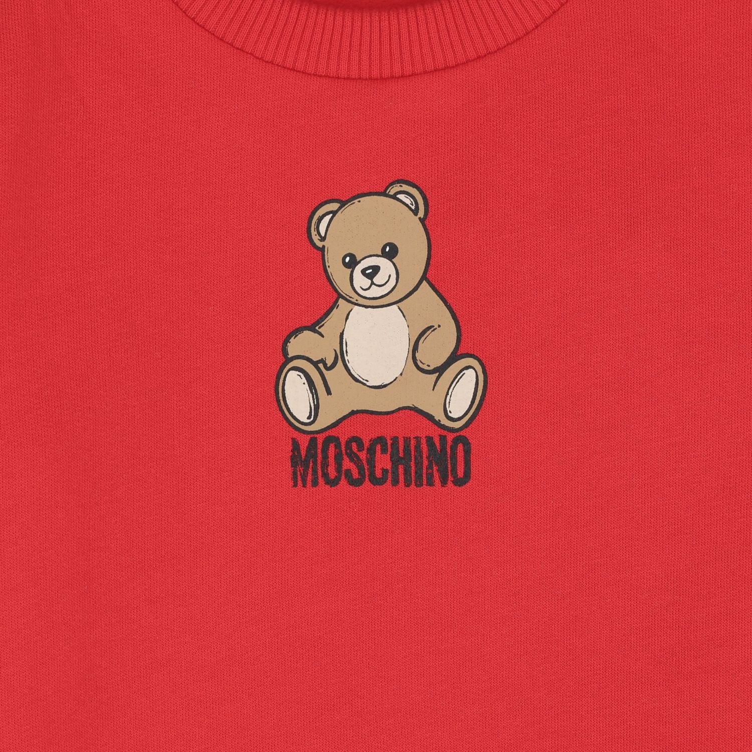 Younger Red Teddy Bear Logo Sweatshirt, 3, hi-res