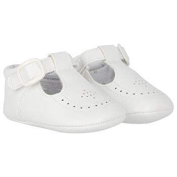 Baby Boys White Pre Walker Shoes