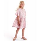 Girls Pink & Ivory Zig Zag Dress, 1, hi-res