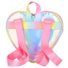 Girls Iridescent Heart Backpack, 1, hi-res
