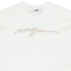 Girls White Logo T-Shirt, 1, hi-res