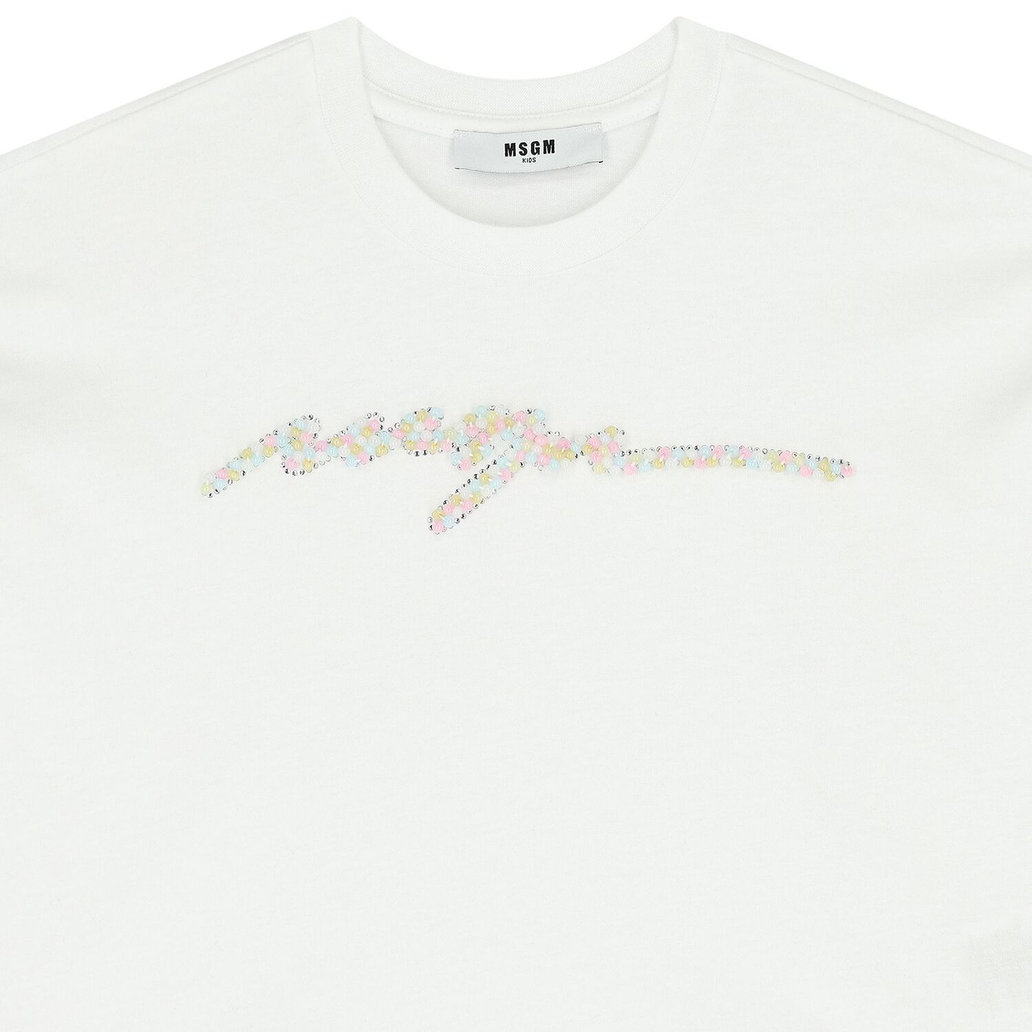 Girls White Logo T-Shirt, 1, hi-res image number null