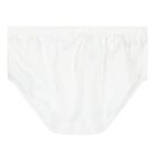 Younger Girls White Satin Dress Set, 1, hi-res