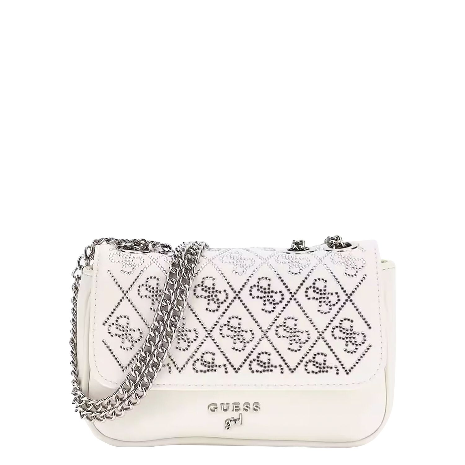 Girls Ivory Logo Handbag, 1, hi-res