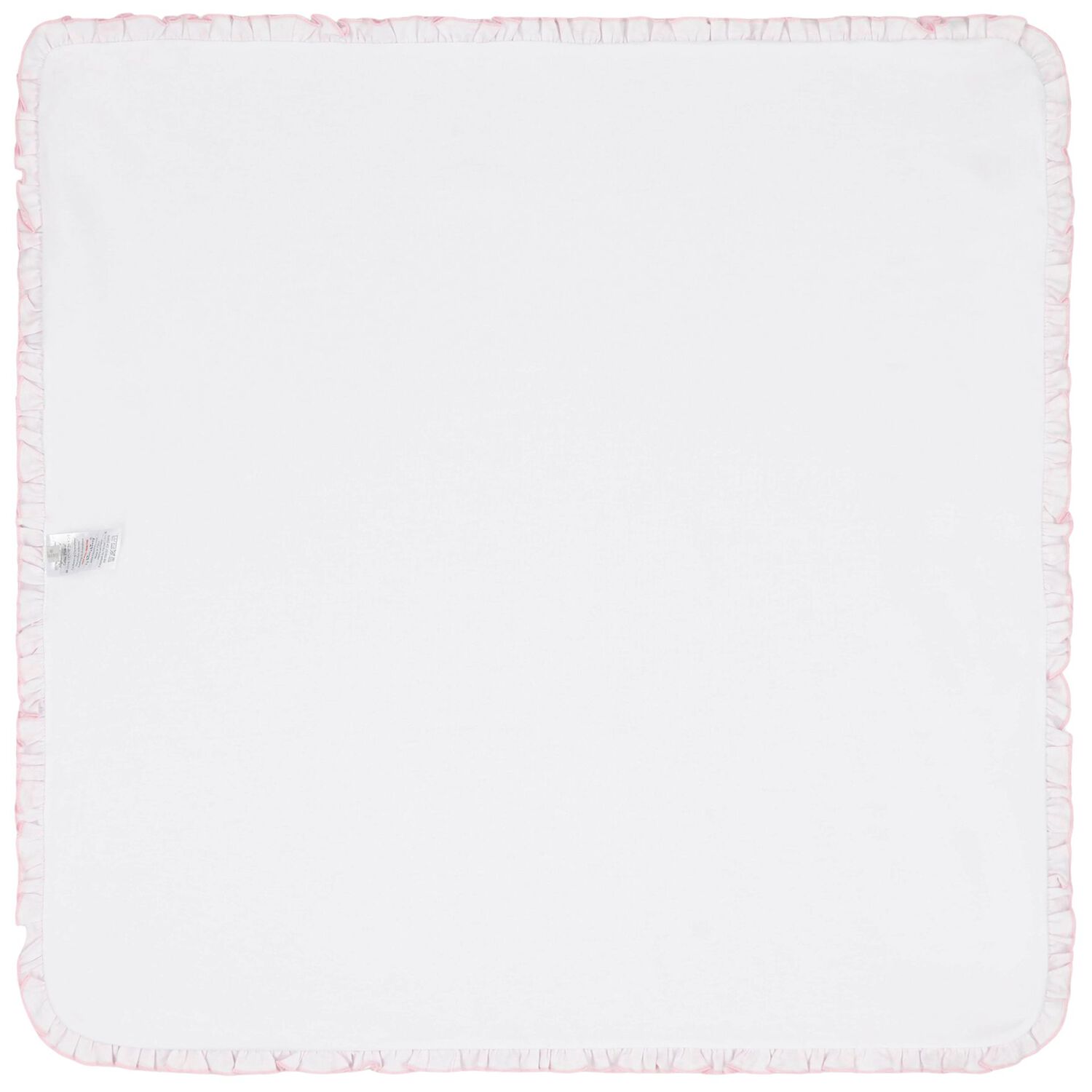 Baby Girls White & Pink Delicate Blooming Bow Blanket, 1, hi-res
